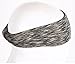 Headband for Women or Men POPO, NON SLIP headbands for Yoga, Sweat Wicking, Working Out and Fitness, Nonslip, exercise headbands: Yoga - Running - Tennis - Basketball - Crossfit - Hockey (Gray)