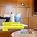 Brightech Contour Flex - Bright LED Floor Lamp for Reading, Crafts & Office Tasks - Standing Pole Lamp w. Flexible Gooseneck & Dimmer - Beauty Light for Lashes, Spa, Salon, Facial, Makeup - Black