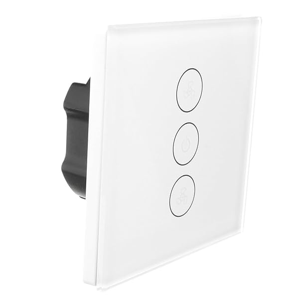 RanDal Smart Wifi Fan Switch Funciona Con Amazon Echo Y Google Home Touch Wall Socket Switch Panel