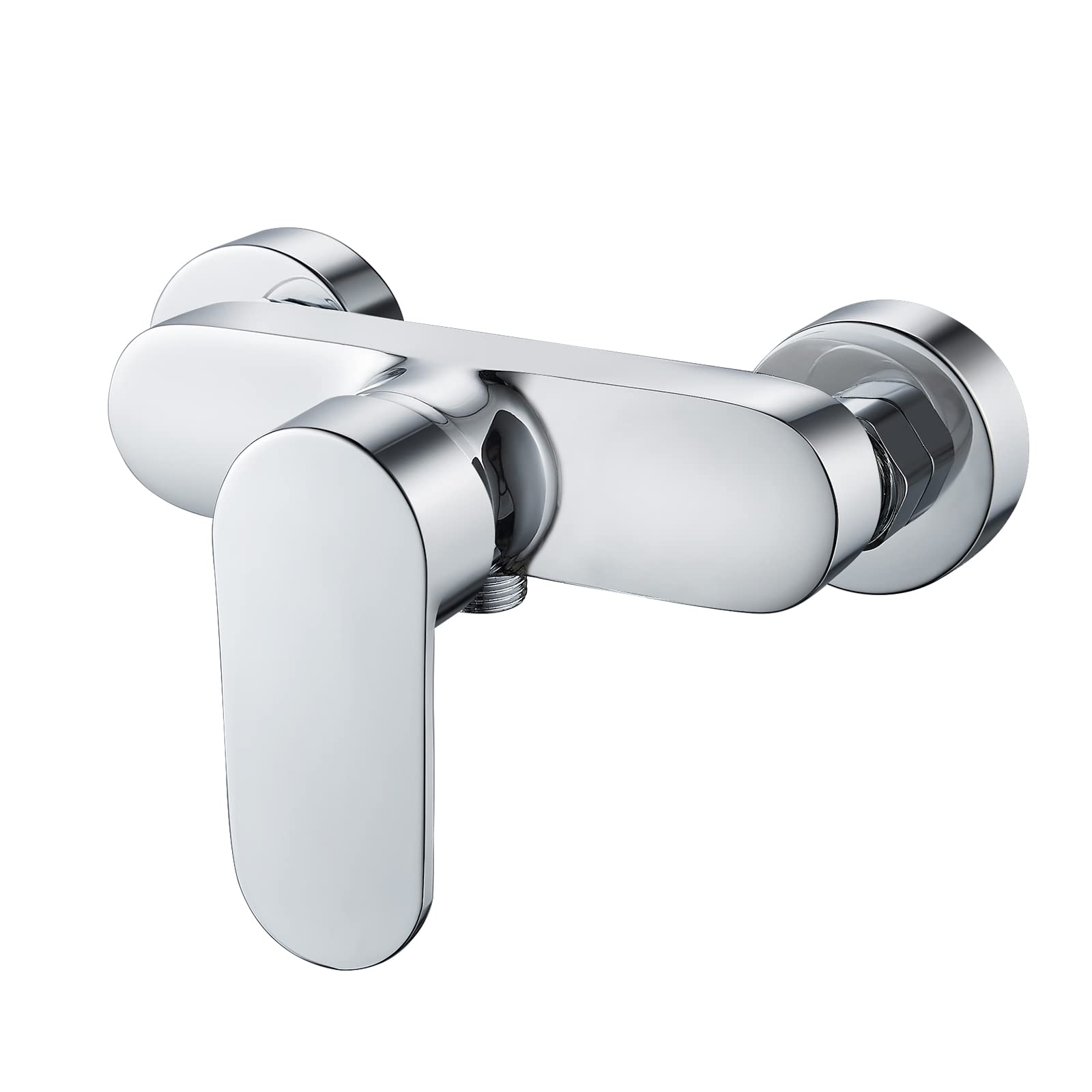 Namuoto Shower Mixer Taps Bar Chrome Wall Mounted Brass Manual Shower Faucet, Control Switch Bath Tap for Cold and Hot Water, G1/2" Outlet
