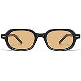 Appassal Retro Small Rectangle Sunglasses for Women Mens Trendy Rounded Square Sunnies AP3749