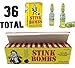 (36) Stink Bombs - Stinky Glass Gag Prank Fart Joke (1 case of 36) Novelty