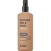 b.tan Sun Tanning Lotion Spray | Bronzed Like a Boss - Brown Outdoor Bronzing Accelerator, Best Tan Intensifier, No SPF, Packed with Coconut Oil, Peptides, & Vitamin E, Austrailian Brand, 8.45 Fl Oz