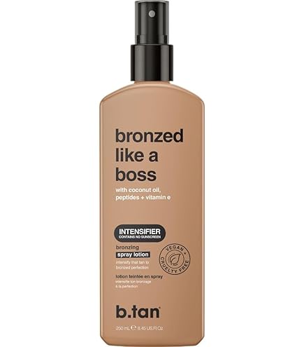 Amazon.com : b.tan SPF 15 Sun Tanning Lotion Spray | Bronzed and