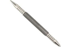 Carbon Steel Nail Punch, High Hardness Spring Loaded Center Punch for Wood Metal Glass