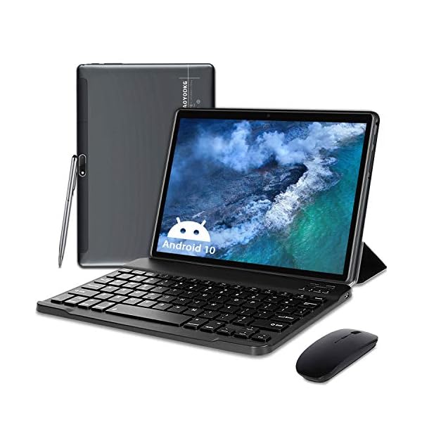 Tablet-10-Inch-5G-WiFi-Android-100-4-GB-RAM-64-GB-ROM128-GB-Quad-Core-16-Ghz-Google-GMS-Certified-Tablet-PC-with-Keyboard-Mouse-1280-x-800-HD-IPS-Screen-6000-mAh-Type-C-Bluetooth AOYODKG Tablet 10 Inch 5G WiFi, Android 10.0, 4 GB RAM, 64 GB ROM/128 GB, Quad-Core, 1.6 Ghz, GMS Certified, Tablet PC…
