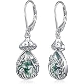 Talonior Mushroom Earrings for Women S925 Sterling Silver Mushroom Jewelry Drop Dangle Leverback Mothers Day Gifts