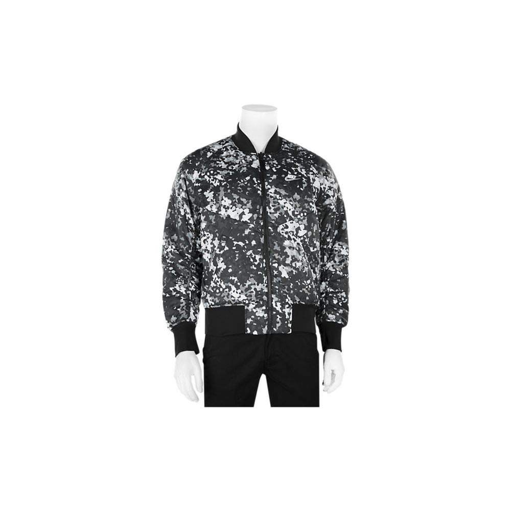 nike reversible bomber jacket black and white