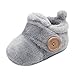 Beeliss Baby Boots Plush Warm Shoes (6-12 Months, Grey)