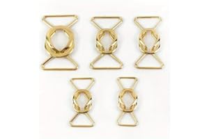 5Pcs 20-40mm Metal Buckles Women Coat Waist Buckle for Dress Bags Clothes Belt Clasp DIY Garment Decorative Accessories (Gold