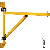 DEGEDUN 660LBS Wall Mount Jib Crane with Wrench,Heavy Duty Hoist Bracket Carbon Steel, 180&deg; Swivel Scaffold Lifting Arm, Electric Hoist Support Arm Widely Used in Installation, Decoration, Moving