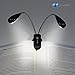 Rechargeable Clip-On LED Booklight - Double-headed, 4 brightness levels with 100% adjustability - Perfect for eco-friendly nighttime reading!