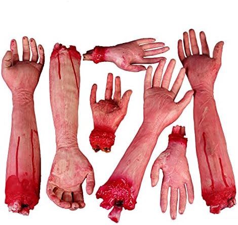 zhihu spooky Bloody Fake Arms and legs Hands for Halloween Party and Cosplay-1 pcs