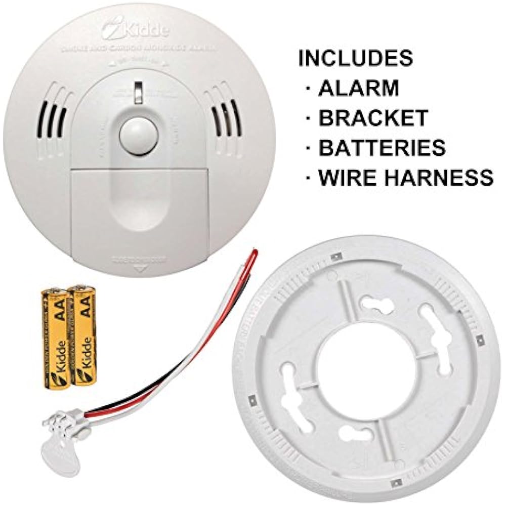 Smoke Carbon Monoxide Alarm 120 Volt Hardwired Interconnectable Kn Cosm