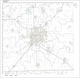 Bloomington Il Zip Code Map Amazon.com: Bloomington, Il Zip Code Map Laminated : Office Products