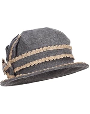 Women's Dressy Laced Wool Bucket Hat