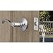 Brinks 2706-119 Keyed Entry Wave Style Reversible Lever Door Handle for Use with Both Left and Right Handed Doors, Satin Nickel
