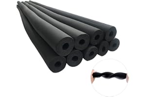 PLERILE Pipe Insulation Foam Tube, 3/4" 1" 1-1/4" 1-1/2" 2" 2-1/2" 3" 3-1/2" 4" Black Insulation Tube, 0.79"/ 1.18" Thick Flexible Rubber Hose for Hot and Cold Water Pipes (Color : 1.18", Size : ID 2-1/2")