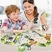 Finger Rock Dinosaur Toys Train Tracks Set Create a Road Race with 192 Pcs Flexible Tracks Playset Dinosaur Figures and Cool Dinosaur Car for Toddlers Kids Boys Girls Age 3 4 5 6 7 8 9