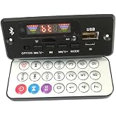 Archuu Bluetooth MP3 Decoding Board Module, Universal Bluetooth 5.0 MP3 WAV Decoding Board Module MP3 Decoder Board with Bluetooth Call Speaker Amplifier Audio Receiver Module(Black)