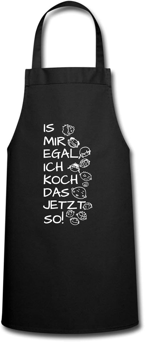 Spreadshirt Is Mir Egal Ich Koch Das Jetzt So Kochschürze, Schwarz