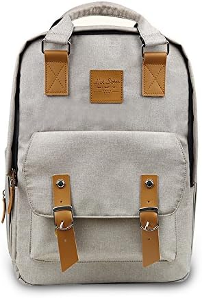 HEYI Multi-function Travel Diaper Bag Backpack, Large Capacity Waterproof Designer Nappy Bag for Baby Care, Dad and Mom (Linen gray)
