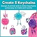 Creativity for Kids Magical Pom Pom Keychains Craft Kit - Create 5 Backpack Accessories
