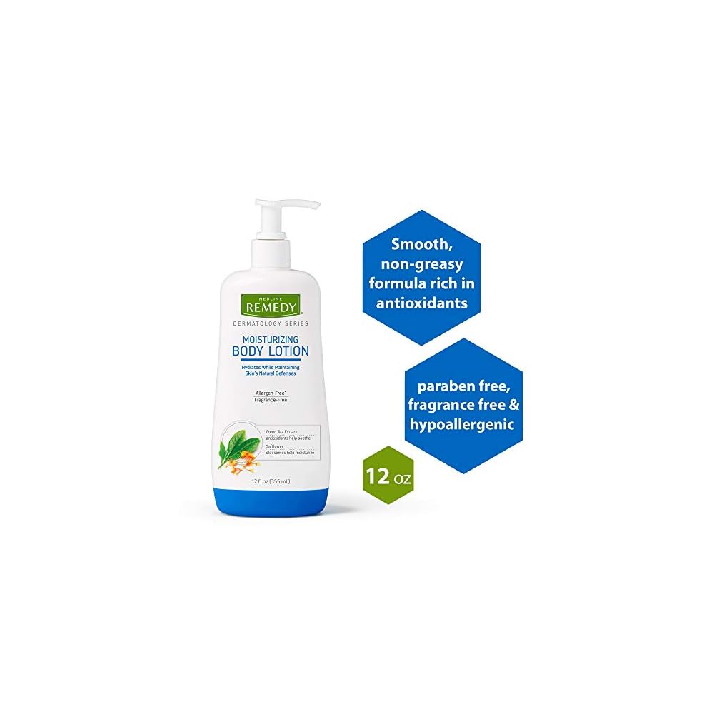 Remedy Dermatology Series Body Lotion for Dry Skin, 12 Oz, Unscented