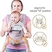 Infant Baby Holder Carrier Backpack Ergonomic with Head Support Padded Shoulder Straps Front and Back for Newborn Toddler Wrap in All Season，Grey
