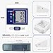 Blood Pressure Monitor Upper Arm with Large LCD Display,Automatic Digital Home Blood Pressure Monitor Measure Blood Pressure and Heart Rate Pulse,2 Sets of User Memories (Battery Included) (Blue)