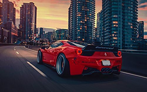 Ferrari 458 Liberty Walk Silk Wall Art Poster Print - 13x20 inch (33x50cm)