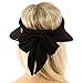 Sun Protection UPF UV Wide Big Brim Linen Cotton Beach Pool Visor Cap Hat Black