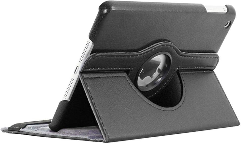 Rotate 360 Leather Cover For iPad Mini - Black