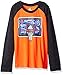 adidas Toddler Boys' Performance Raglan Tee Shirt, Solar Red, 3T
