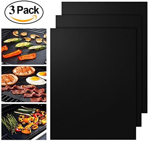 Faciaa Grill Mat-Non Stick BBQ Grill Mats-Heavy Duty, Reusable, and Easy to Clean(black)