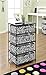 Ameriwood Home 7777096 Sidney 4-Bin Storage End Table, Zebra