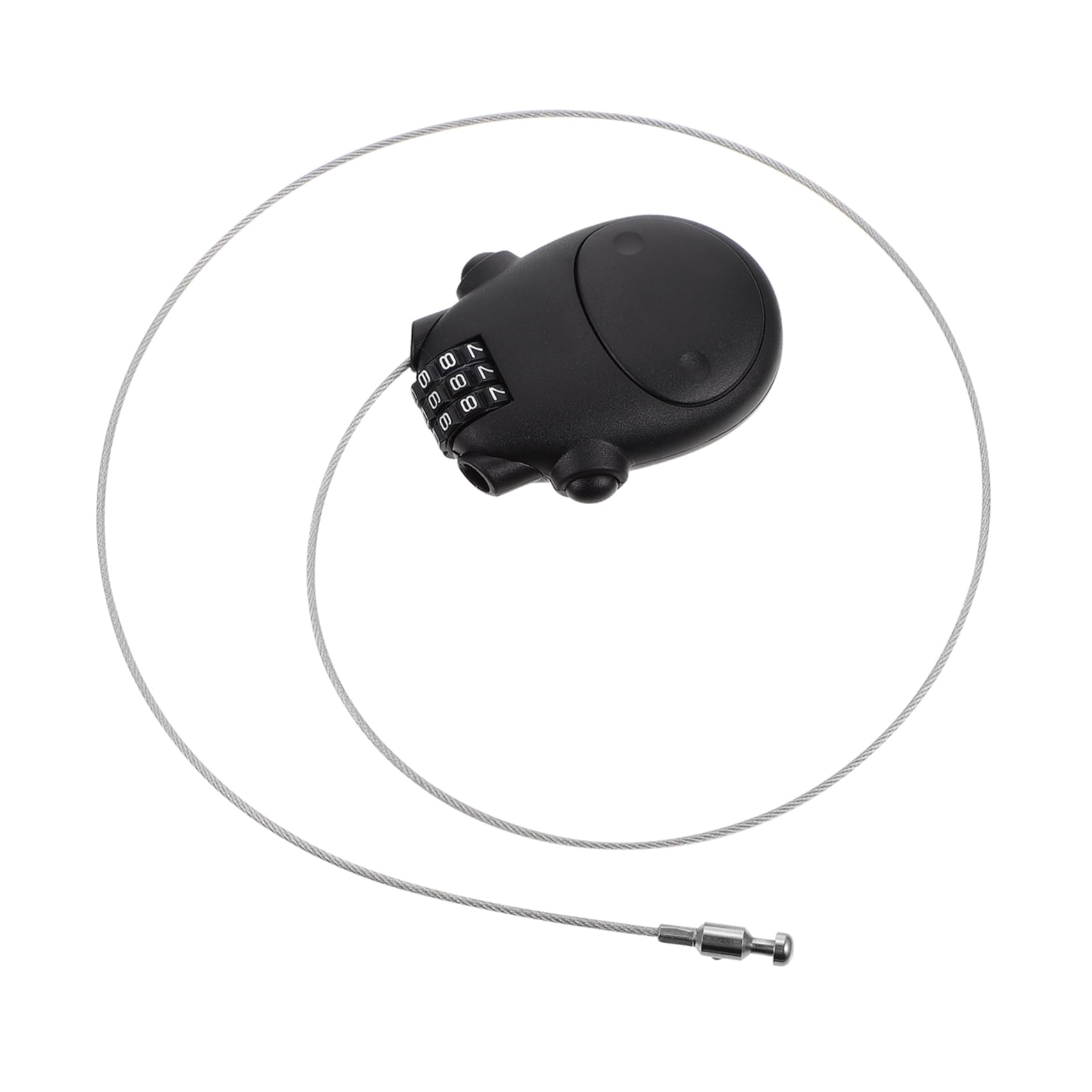 CORHAD High Security Telescopic Helmet Lock Wire Rope Steel Cable Code Lock for Motorcycles Scooters and Helmets and Rustproof Anti Theft Solution