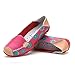 STAINLIZARD Women's Casual Slip-On Flats Moccasins Driving Leather Loafer Shoes Rose Red 9