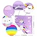 OurWarm 18 x 18-Inch Unicorn Throw Pillow Covers Decorative for Kids Birthday Home Decorations, Soft Polyester Rainbow Cushion Cover