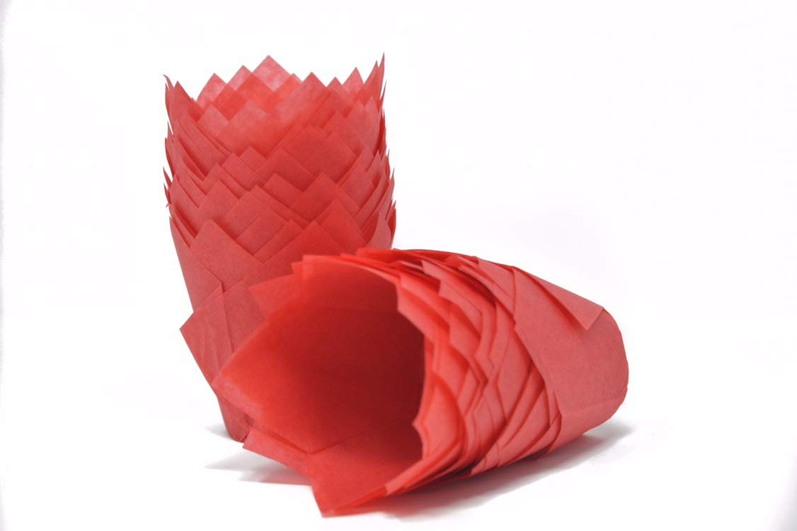 Bakery Direct 200 Red Tulip Muffin wrap/Cases