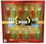 Pez Candy Twelve Days of Christmas Ornaments Mini Dispensers with 12 Rolls of Sugar Cookie Pez Candy with Tru Inertia Kazoo
