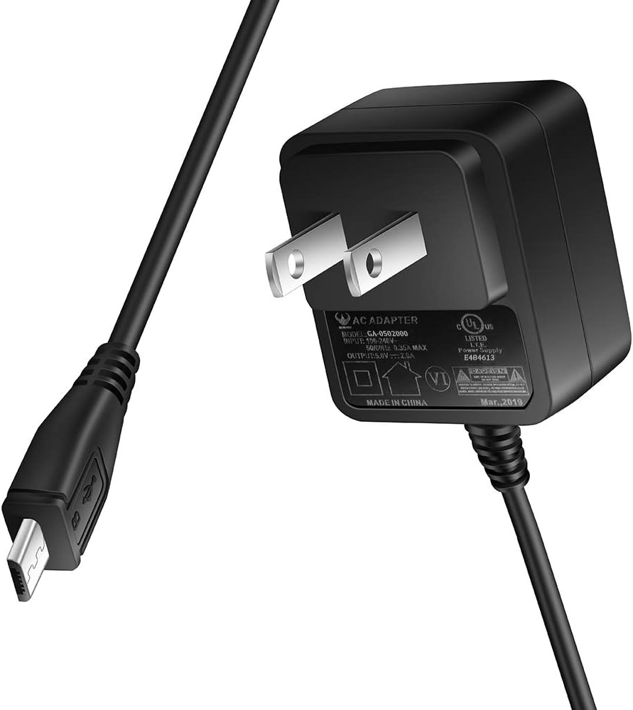 Kindle Charger AC Adapter with 6.6Ft Extra Long Charging Cord Replament for Kindle E-Reader 2 3 4 5 6 7 8 9 10 11,All Paperwhite,Oasis, Voyage: Home Audio & Theater