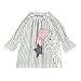 GBSELL Kids Toddler Baby Girls Christmas Outfits Clothes Santa Striped Princess Dress Fall Winter (White, 3T)