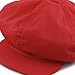 The Hat Depot 100% Cotton Plain Blank 6 Panel Newsboy Gatsby Apple Cabbie Cap Hat Made in USA (Red)