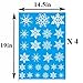 JOYIN 138 PCs Snowflake Window Clings Decal Stickers for Winter Christmas Home Decorations Ornaments Holiday Party Supplies.