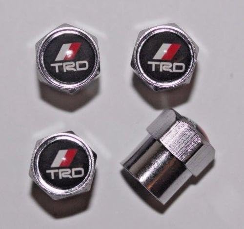 Car Auto Tire Valve Stem Cap Caps Black Color For All Toyota TRD
