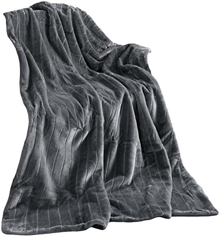 High Quality Clear Large Faux imitation Fur Blanket, Grey , 150 x 200 cm Throw Faux Fur Blanket. …