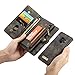 Moonorn Samsung Galaxy S9 Plus Wallet Case - Detachable Leather Phone Wallet Magnetic Flip Case Shockproof Cell Phone Case with Credit Card Slots (Black)