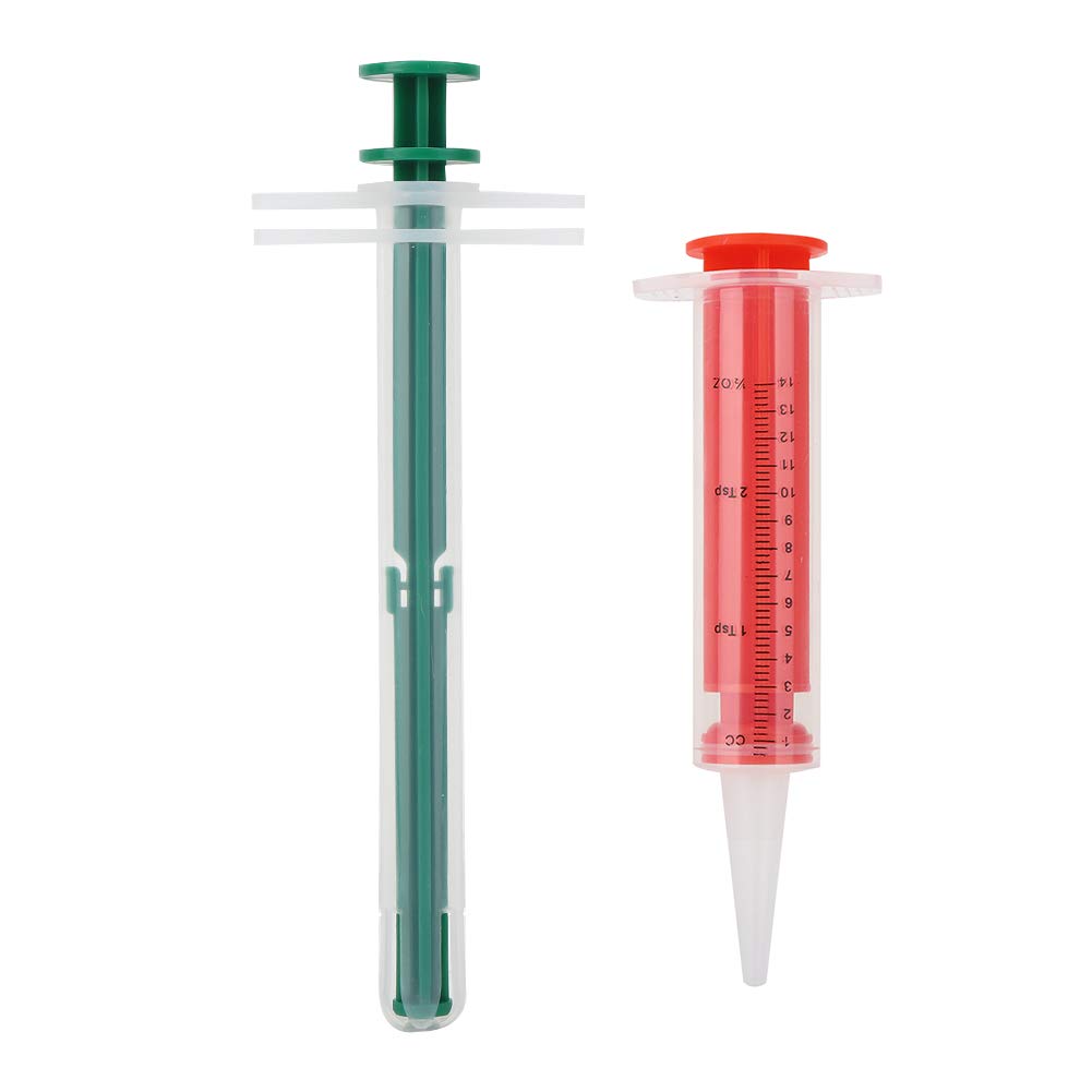 Pssopp 2Pcs Pet Medicine Feeder Push Type Reusable Pet Tablet Pills Feeder Dispenser Medicine Water Syringe for Dogs Cats Baby Animals(Feed)