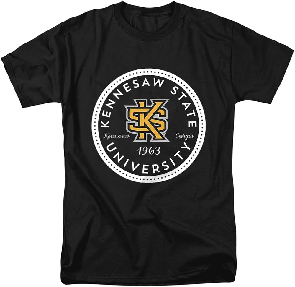 Kennesaw State University Official Plaid Badge Unisex Adult T Shirt, Black, 5XLarge Amazon.ca